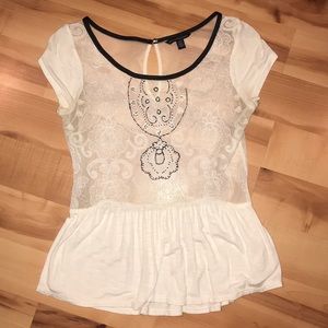 American Eagle Beaded Top